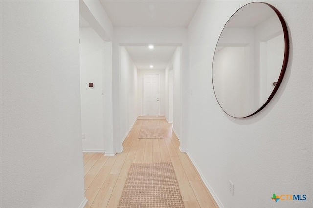4648 Padula Dr, Round Rock, TX 78665 - hallway featuring light wood-type flooring and recessed lighting