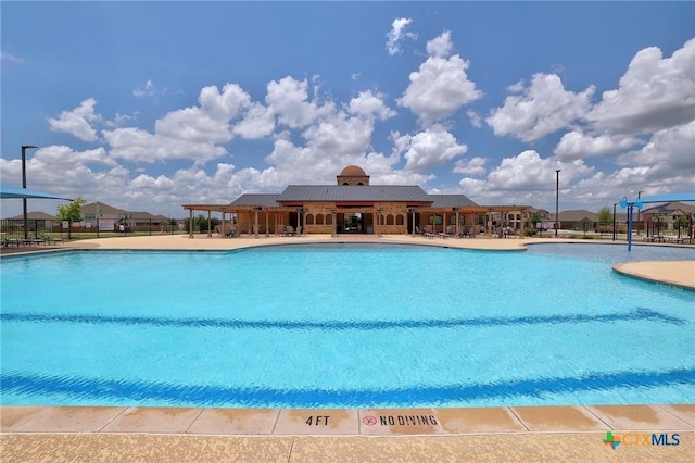 4648 Padula Dr, Round Rock, TX 78665 - community pool featuring a patio area