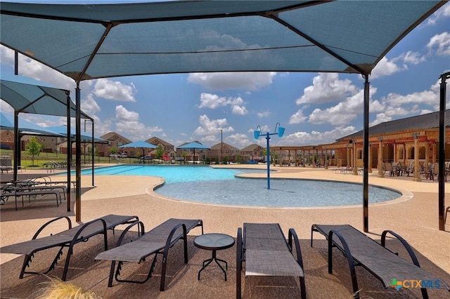 4648 Padula Dr, Round Rock, TX 78665 - community pool featuring a patio