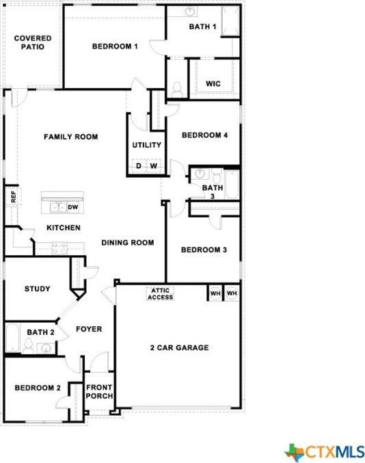 1000 Village Run, Seguin, TX 78155 - view of room layout