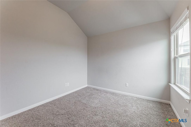1233 Jester Ct, Copperas Cove, TX 76522 - carpeted spare room with baseboards, a wealth of natural light, and lofted ceiling