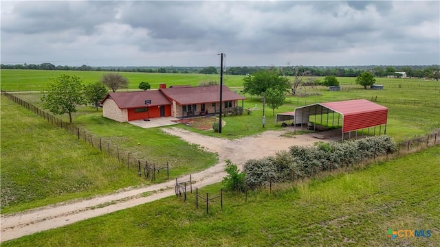 view of rural area