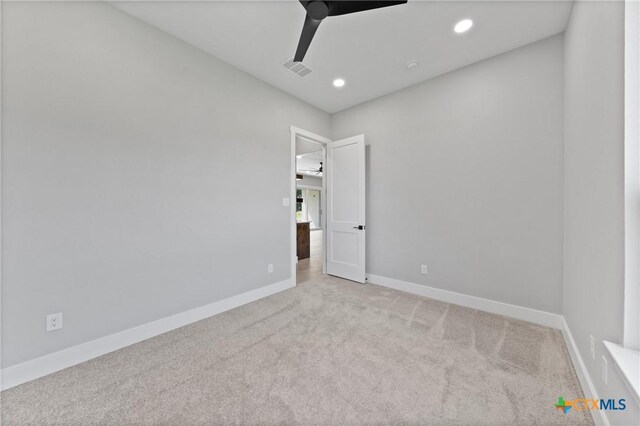 644 Creekside Dr, Belton, TX 76513 - carpeted empty room with recessed lighting and baseboards