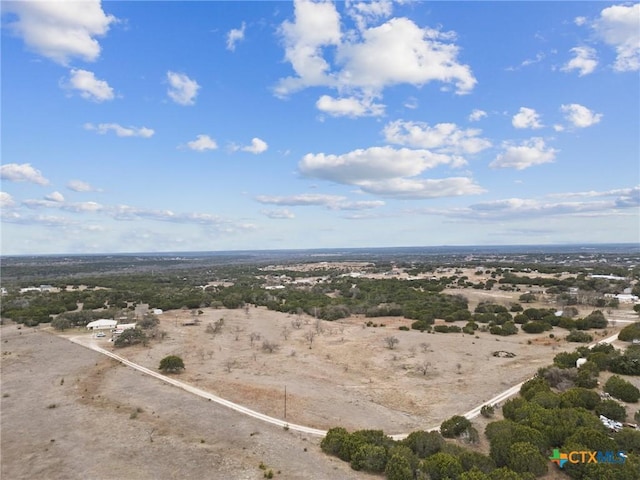 aerial view with a rural view and view of desert