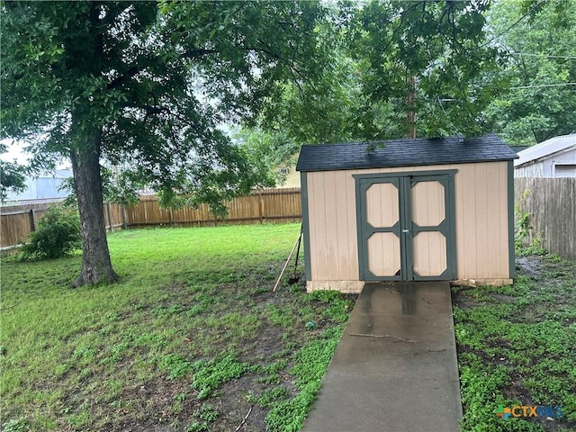 101 Alva St, Thrall, TX 76578 - view of shed with a fenced backyard