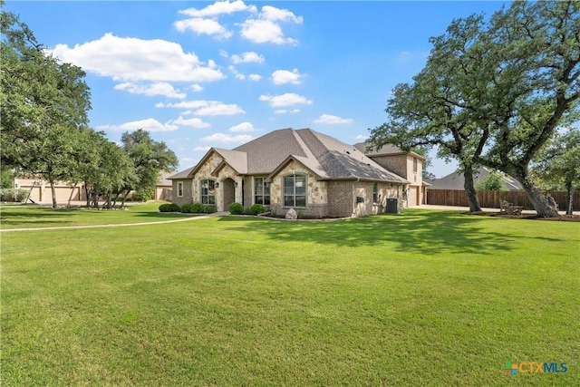 6 Salta Ct, Belton, TX 76513 - french provincial home featuring a garage and stone siding