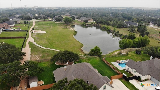 6 Salta Ct, Belton, TX 76513 - aerial view of property and surrounding area featuring a nearby body of water and a pool