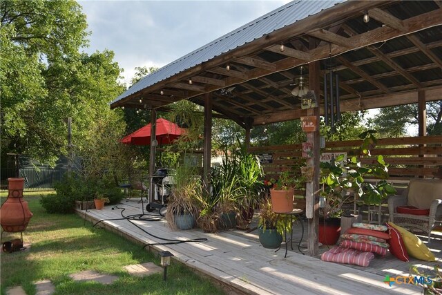 view of patio featuring french doors