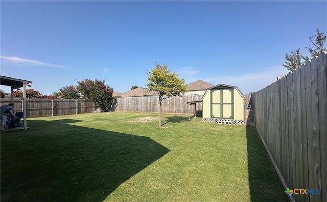 1205 Abbey Rdg, Temple, TX 76504 - fenced backyard with a storage unit