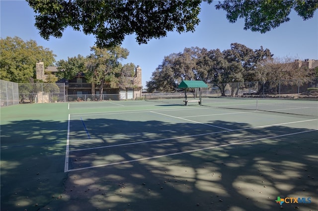 view of tennis court