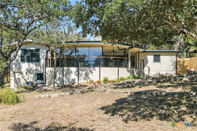 view of rear view of property