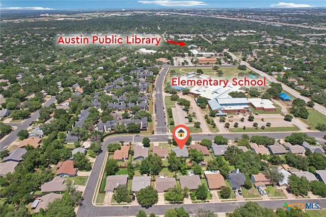 12219 Mosley Ln, Austin, TX 78727 - aerial view of residential area