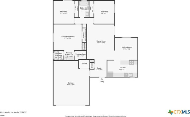 12219 Mosley Ln, Austin, TX 78727 - view of room layout