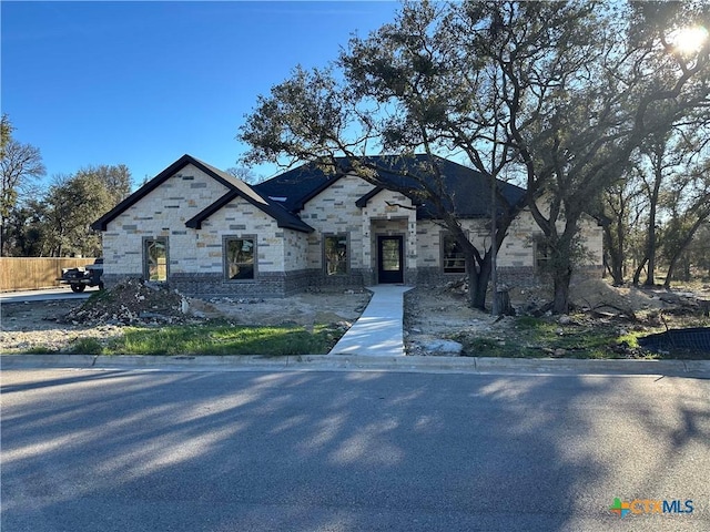 view of french country style house