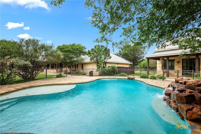 27302 Felswand Pkwy, New Braunfels, TX 78132 - view of swimming pool featuring fence and a patio
