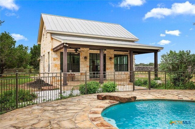 27302 Felswand Pkwy, New Braunfels, TX 78132 - view of pool with a patio and fence