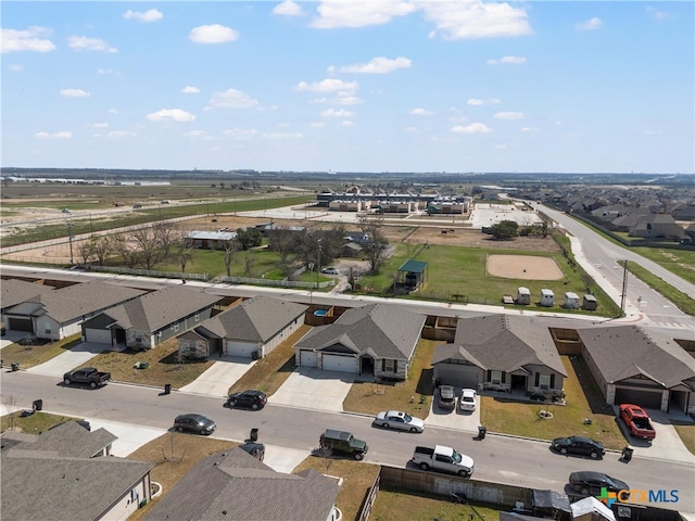 bird's eye view featuring a residential view