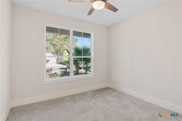 505 E Convent St, Victoria, TX 77901 - carpeted spare room with a ceiling fan and baseboards