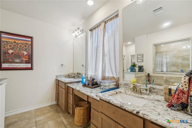 1640 Buckner Pl, San Antonio, TX 78253 - bathroom featuring vanity and tile patterned flooring