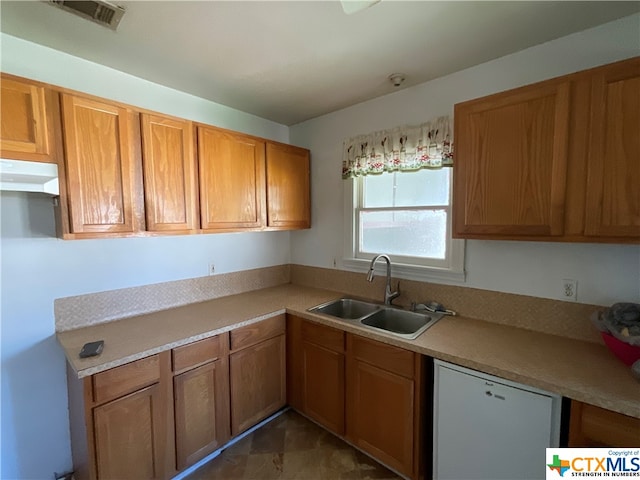 kitchen with dishwasher and sink