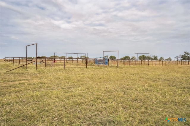 view of yard featuring a rural view