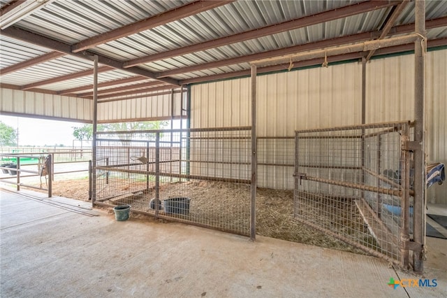 view of stable