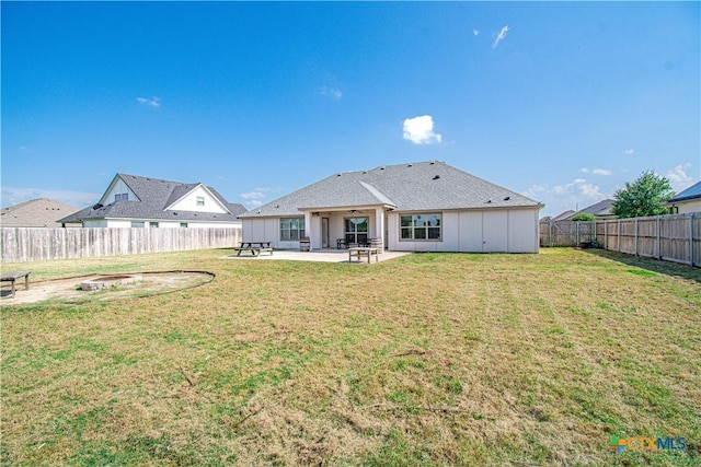 3814 Twilight Dr, Temple, TX 76502 - rear view of house with a patio area and a fenced backyard