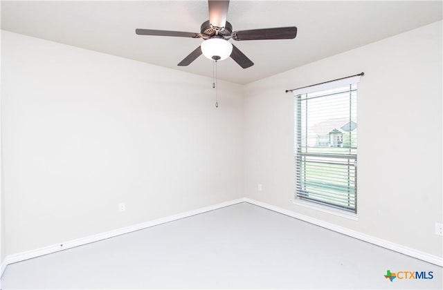 3814 Twilight Dr, Temple, TX 76502 - unfurnished room with baseboards and a ceiling fan