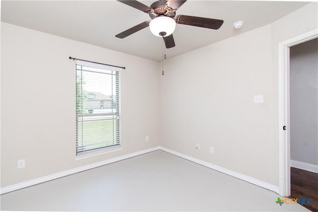 3814 Twilight Dr, Temple, TX 76502 - empty room with a smoke detector and a ceiling fan
