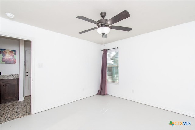 3814 Twilight Dr, Temple, TX 76502 - unfurnished room featuring ceiling fan and a smoke detector
