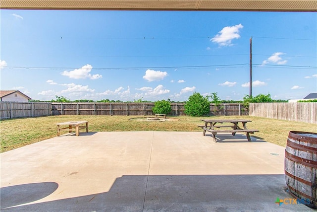 3814 Twilight Dr, Temple, TX 76502 - fenced backyard featuring a patio area