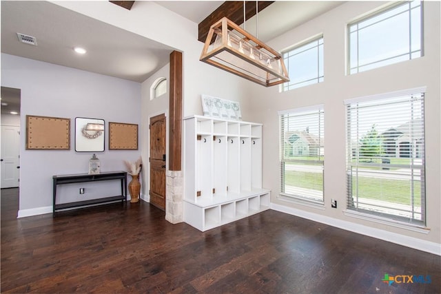 3814 Twilight Dr, Temple, TX 76502 - entrance foyer featuring wood finished floors, plenty of natural light, and a high ceiling