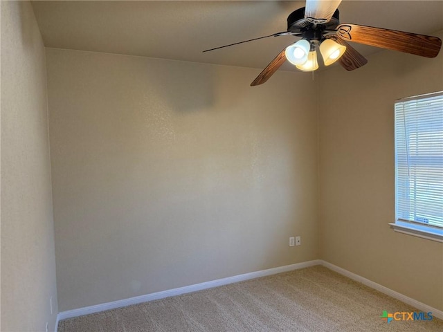 3508 Lucas St, Copperas Cove, TX 76522 - unfurnished room featuring light carpet, baseboards, and a ceiling fan