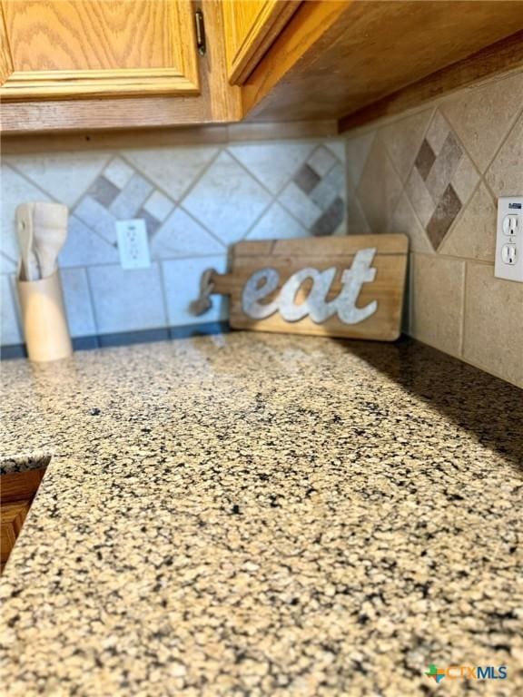 3508 Lucas St, Copperas Cove, TX 76522 - kitchen view of tasteful backsplash and light stone countertops