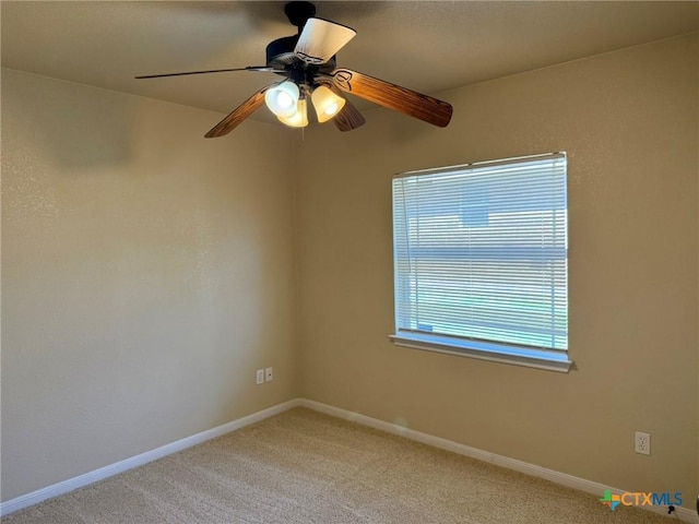 3508 Lucas St, Copperas Cove, TX 76522 - unfurnished room featuring light colored carpet, baseboards, and a ceiling fan