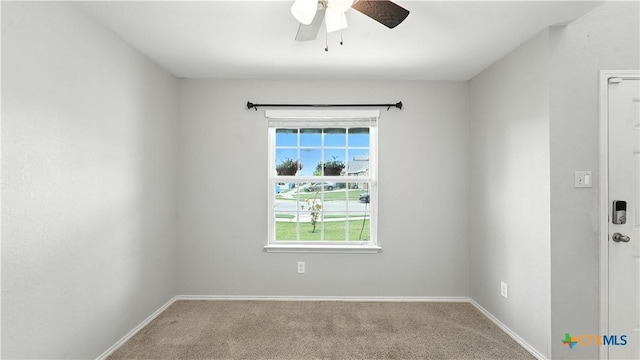 912 Bexley Dr, Seguin, TX 78155 - carpeted empty room featuring a ceiling fan and baseboards