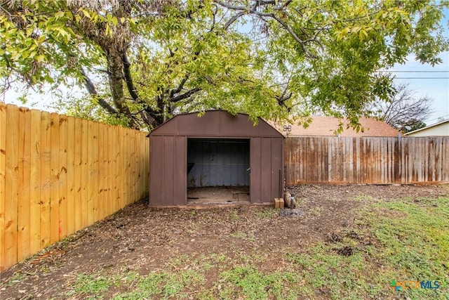 view of outdoor structure