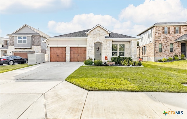 view of front of house with a front yard