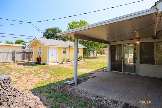 view of yard with a patio