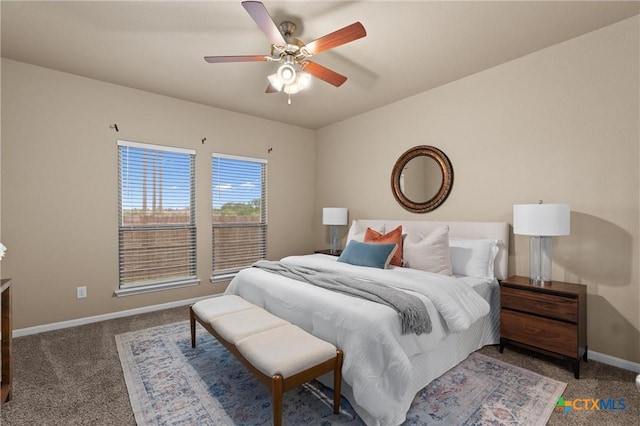 2226 Hayes St, Temple, TX 76502 - carpeted bedroom featuring baseboards and a ceiling fan