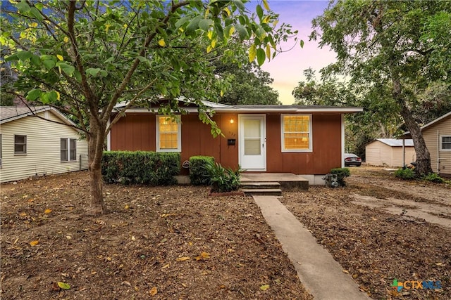 view of bungalow-style home