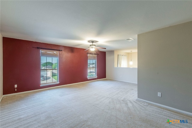 612 Weeping Willow Dr, Temple, TX 76502 - carpeted spare room with a ceiling fan and baseboards