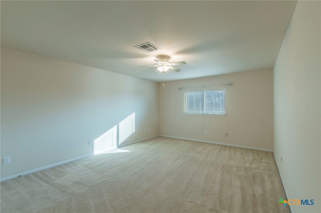612 Weeping Willow Dr, Temple, TX 76502 - spare room featuring carpet and ceiling fan