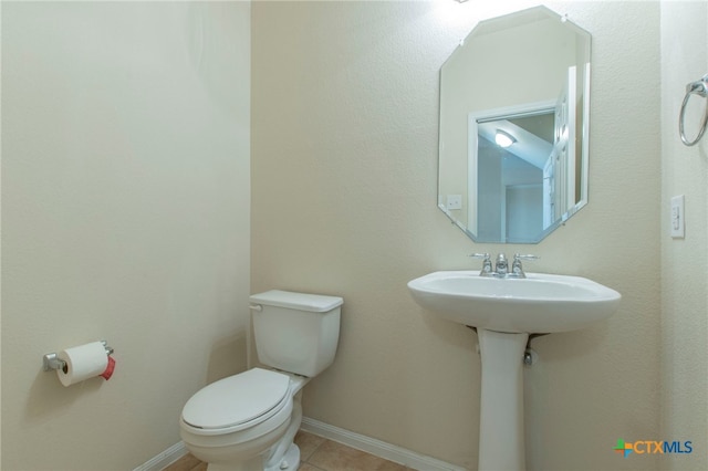 612 Weeping Willow Dr, Temple, TX 76502 - bathroom with toilet and tile patterned flooring