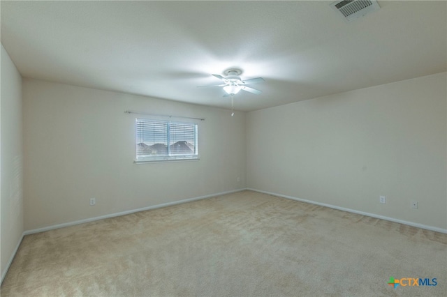 612 Weeping Willow Dr, Temple, TX 76502 - carpeted empty room with ceiling fan and baseboards