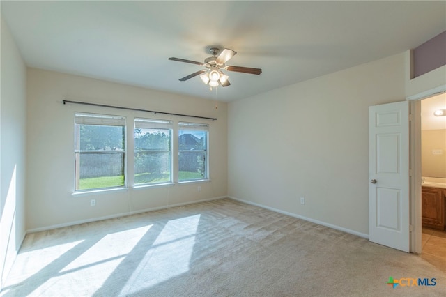 612 Weeping Willow Dr, Temple, TX 76502 - spare room with ceiling fan and light carpet