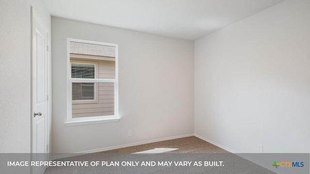 415 Gallaher Bnd, Maxwell, TX 78656 - carpeted spare room featuring baseboards