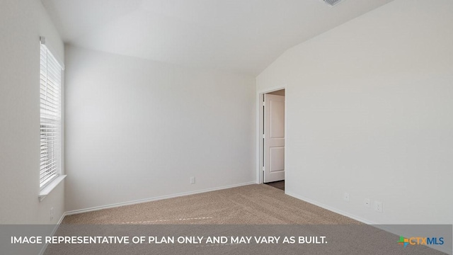 415 Gallaher Bnd, Maxwell, TX 78656 - carpeted empty room with healthy amount of natural light and lofted ceiling