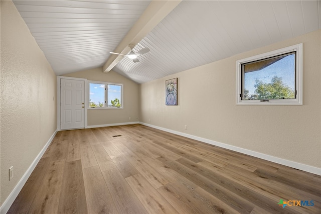 17810 N Rim Dr, Leander, TX 78641 - unfurnished room featuring light wood-type flooring, a textured wall, a ceiling fan, and baseboards