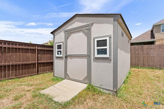 6407 Serpentine Dr, Killeen, TX 76542 - view of shed featuring a fenced backyard